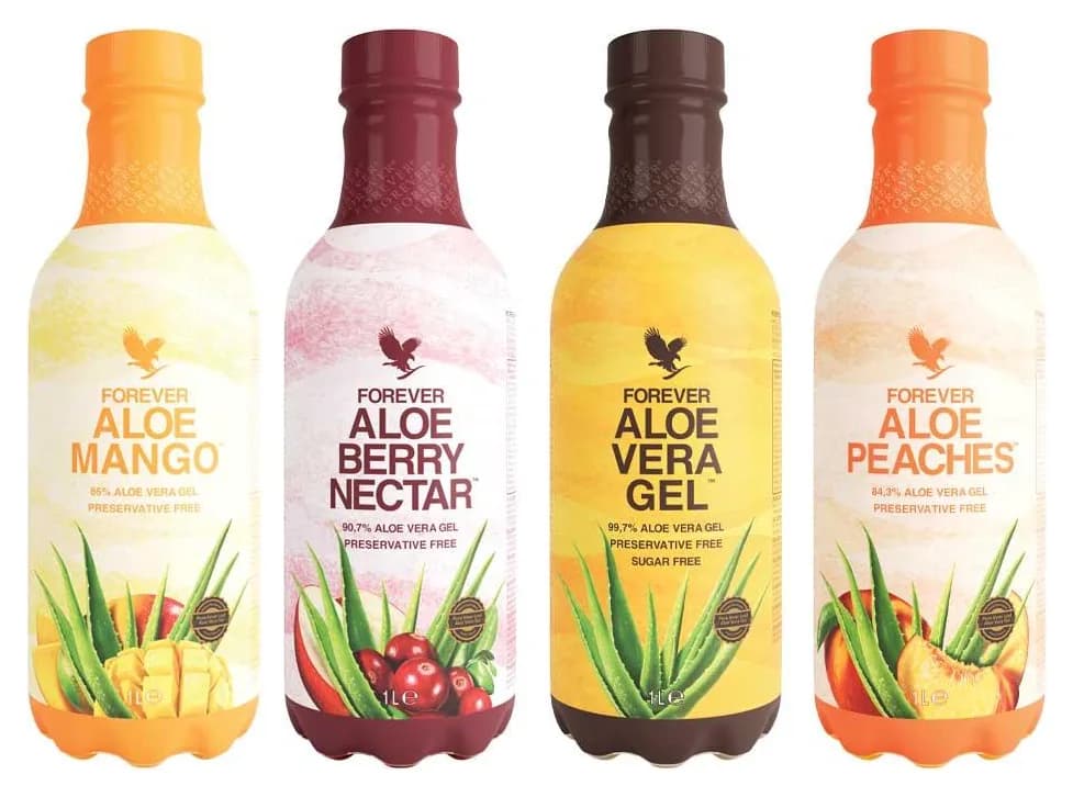 Forever Living aloe drink bottles